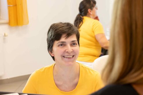 Katrin Weissinger in der Ordination