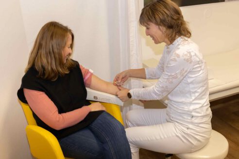 Blutabnahme bei einer Patientin