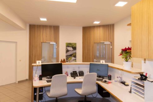 Empfangstresen Ordination Dr. Prieschl